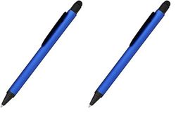 Online Bolígrafo de Aluminio con lápiz Capacitivo, Color Negro, con Tacto Suave, lápiz táctil, 1 Unidad (Paquete de 2)