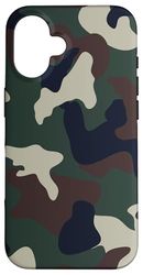 Verde mimetico mimetico Custodia per iPhone 16