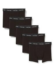 Calvin Klein Hombre Pack de 5 Bóxers Trunks Algodón con Stretch, Negro (Black W Black Wb), L