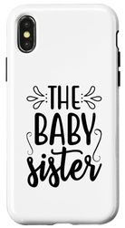 Custodia per iPhone X/XS Carino Baby Sister Babysitter Famiglia Divertente