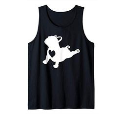 Bulldog francese Yoga Pose Love Heart Regalo Canotta