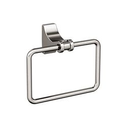 Amerock BH36052G10 - Anillo de Toalla de níquel Cepillado | Soporte para Toallas de 5-1/4 Pulgadas (133 mm) de Longitud | Davenport | Soporte para Toallas de Mano para Pared de baño | Soporte pequeño