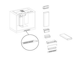 Franke - Umluftset Für Induktion Kochfeldabzug Sockelhöhe 60 mm 12147