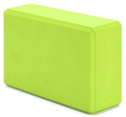 G5 HT SPORT Yogastenen, individueel of paar, yogablokken met hoge dichtheid en ondersteuning, antislip, hypoallergeen, 22,5 x 15 cm, dikte 7 cm, enkele steen (limoengroen)