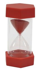 TimeTEX Sablier, hauteur 12 cm, 6,5 cm de diamètre, 5 minutes, X grand, rouge