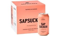 Sapsucker Organic Sparkling Grapefruit 4x355ml