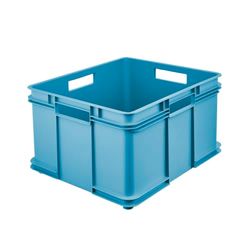 keeeper Boîte de Transport avec poignées, Euro-Box XXL, 52 x 43 x 28 cm, Bruno Eco Line, Bleu (Eco Sky Blue)
