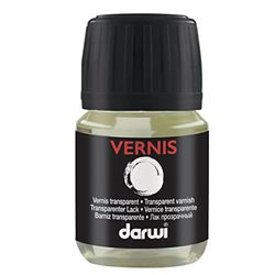 DARWI - DA3000030002C - Un flacon de Vernis Protecteur Satiné - Auxiliaire pour Peintures - 30 ML - Finition Céramique après 3 couches - DARWI VERNIS SATINE