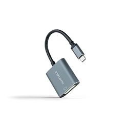 Brightium USB-C naar DVI-D converter, 15 cm, grijs