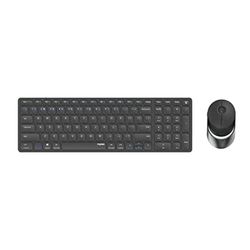 Rapoo 9750M clavier Souris incluse RF sans fil + Bluetooth QWERTZ Allemand Gris
