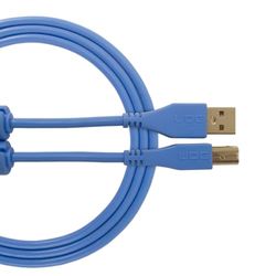 UDG U95001LB Câble USB 2.0 (A-B) - Audio haut débit optimisé - Câble USB 2.0 A mâle vers B mâle - Bleu - 1 m - Compatible avec tout appareil USB A-B