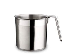 Weis 18455 Casserole à lait avec fond sandwich en acier inoxydable Argenté 1000 ml