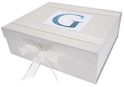 WHITE COTTON CARDS Alphabetics Initiale G Boîte Souvenir, Multicolore, Grande