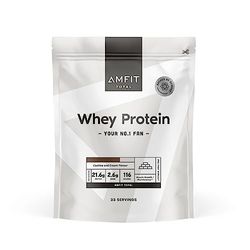 Marque Amazon - Amfit Nutrition, protéine de petit-lait en poudre, saveur biscuits et crème, 33 portions, 1 kg (Lot de 1)