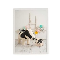 Crochetts Tableau Multicolore 33 x 43 x 2 cm Vache