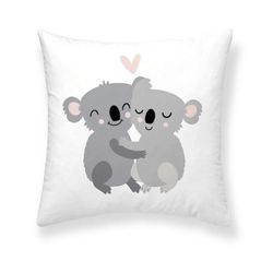 Kids&Cotton Kussensloop, Kuno A, wit, 50 x 50 cm