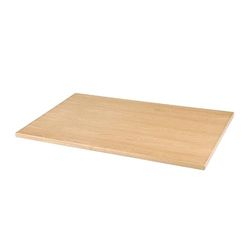 Bolero CY950 Voorgeboord rechthoekig tafelblad, 1100 mm x 700 mm x 27 mm, naturel