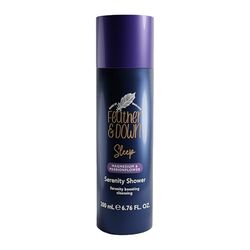 Feather & Down Magnesium and Passionflower Serenity Shower (200ml) - Sleep Aid Body Wash Infused with Magnesium and Passionflower Essential Oils, Calms for Anxiety & Stress, Relaxation Aromatherapy