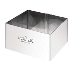 VOGUE piazza anelli mousse 4 x 6 x 6 cm in acciaio INOX torta taglierina stampo Bakerware