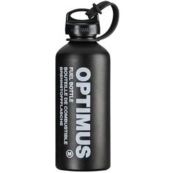 Optimus M 8021021 Bouteille de combustible uniquement sans combustible, avec couvercle de fermeture de sécurité enfant et boucle de sécurité, volume : 0,6 l, couleur : noir