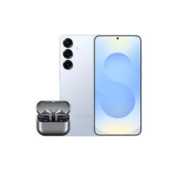 Samsung Galaxy S25+ AI Smartphone, 12GB Memory, 512GB Storage, Icy Blue and Galaxy Buds3, Grey (UK Version)