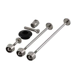 Pitlock Set 02 Front, Rear Wheel, Seat Post & Ahead Headset System Cerradura, Unisex Adulto, Negro, Talla única