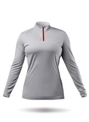 Zhik Nuevo 2024-UVActive 1/4 Zip L/S Top GRY w-S 70284, Other, Multicolor, One Size