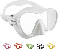 Cressi F1 Mask, Óculos de mergulho monolente, tecnologia Frameless, Talla única