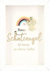 Depesche 11625-042 – Cadre photo avec compliment, petit cadre décoratif avec joli dicton, env. 8,4 x 5,8 x 1,9 cm, idéal comme cadeau ou petite attention, blanc