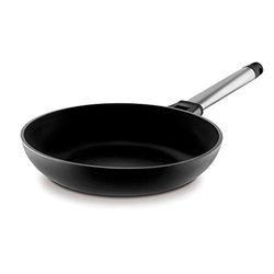 CASTEY - Sartén de Inducción Castey, Modelo 6-26, Tamaño 26 cm, Acero Inoxidable y Mango Desmontable, Revestimiento Antiadherente, sin PFOA, Base Full Induction, Apta para Todas las Cocinas