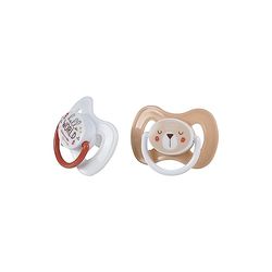 BEBE DOUCEUR, Set di 2 ciucci in silicone fisiologico 0-6 mesi