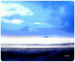 Muismat Muismat Foto Print Wolken en Strand