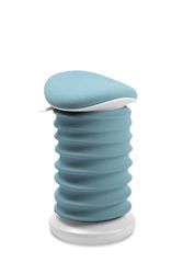 TOPSTAR Sitness Tabouret Dynamique certifié 4D AGR Blanc Papyrus Bleu – Tabouret de Bureau Ergonomique – Hauteur réglable – Renforce Le Dos – Soulage Les disques intervertébraux