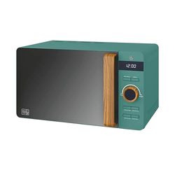 Swan SM22036LGREN Nordic LED Digital Microwave with Glass Turntable, 6 Power Levels & Defrost Setting, 20L, 800W, Green