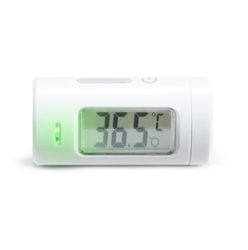 Munchkin Thermomètre Infrarouge | Thermomètre sans Contact pour Bébé | Écran LCD à Un Bouton | Compact et Pratique en Voyage | Température du Corps des Enfants avec Alerte Fièvre | Indispensable Bébé
