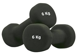G5 HT SPORT Stuur van neopreen voor sportschool en thuisgym, antislip, 0,5 tot 6 kg, paar of eenpersoonsbed (2 x 6 kg)