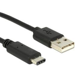 Delock kabel USB typ-C 2.0 kontakt > USB 2.0 A kontakt 1, 0 m svart