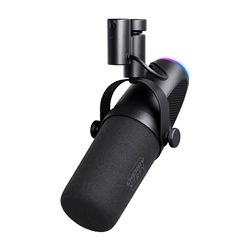 CHERRY XTRFY Ngale X Micrófono USB y XLR profesional para grabaciones y streaming, XLR y USB Plug & Play, Cardioid, interruptor Low-Cut para Gaming, negro