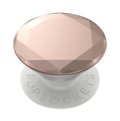 Popsockets PopGrip - Soporte y Agarre para Teléfonos Móviles y Tabletas con un Top Intercambiable - Metallic Diamond Rose Gold