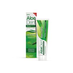 AloeDent Triple Action 100 ml Aloe Vera pasta de dentes sem flúor