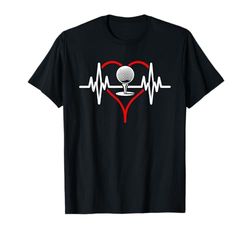 Heartbeat Golf divertente regalo per uomini donne giovani Maglietta