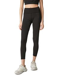 Koton Dames Medium Rise Stripe Detail Sport BH Joggingbroek, Schwarz (999), L