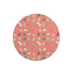 Questo Casa, Round Digital Printed Mouse Pad, Non-Slip Base, for Office and Home, Diameter:22cm
