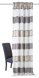 Home fashion Sciarpa finita in tessuto, pietra, 245 x 140 cm