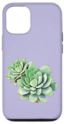 Custodia per iPhone 12/12 Pro Piante succulente Giardinaggio Illustrazione Verde Deserto Giardino