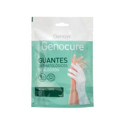 GENOCURE | Guantes Dermatológicos Algodón | Guantes, Dermatológicos, Ambidiestros, Hipoalergénicos y 100% Algodón | Talla L