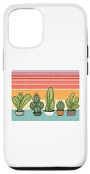 Carcasa para iPhone 13 Cactus vintage suculentas plantas jardinería regalos amantes de las plantas