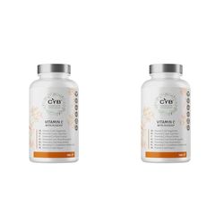 CYB | Vitamin C 1000mg with Rosehip for Normal Immune System - Vegan Tablets Daily Supplement - Essential Nutrients & Vitamins - Gluten & Lactose Free (Pack of 2)