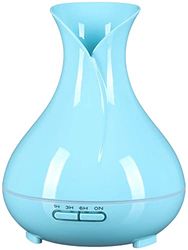 SIXTOL Vulcan Aroma Diffuser lichtblauw hout 350 ml | ultrasone luchtbevochtiger | voor luchtbevochtiging en geur van thuis, slaapkamer, kantoor | aromatherapie | voor etherische oliën