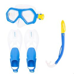AKTIVE Colorbaby Aqua Sport duikbril voor kinderen, druppelmasker, Easy Fit, latexvrij, spatbescherming, gemakkelijk los te maken, lenzen van polycarbonaat, snorkel voor kinderen